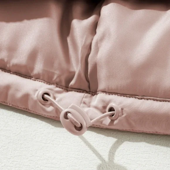 Pink Full Zipper Quilted Puffer Jacket - Picture 12 of 13